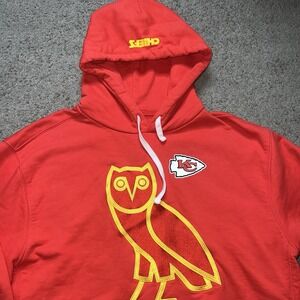 Mens October's Very Own OVO x Kansas City Chiefs NFL Owl Hoodie Drake Heavy XL